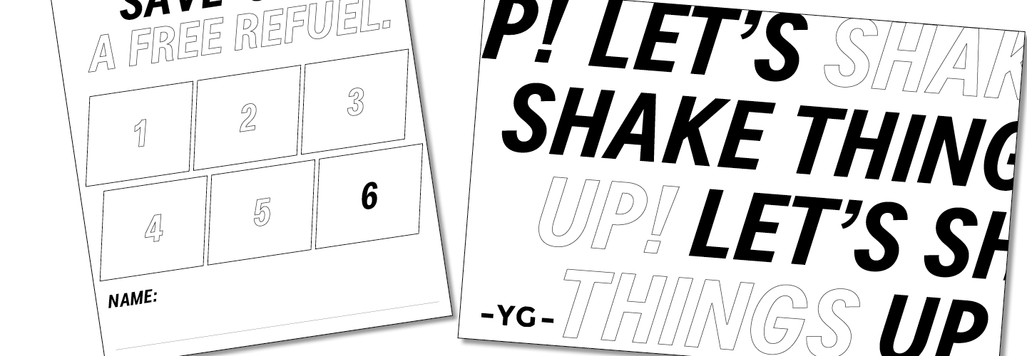 Shake things up savings card 5+1